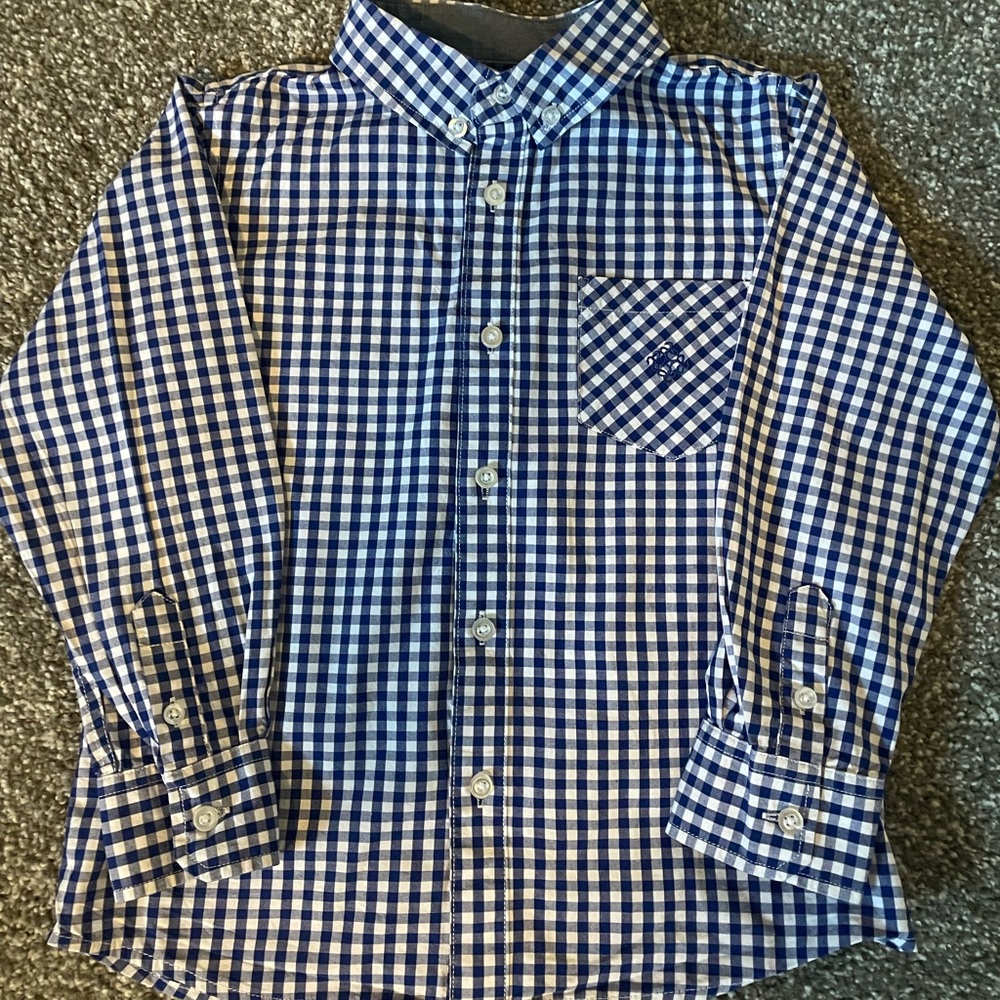Andy & Evan Blue Check Shirt